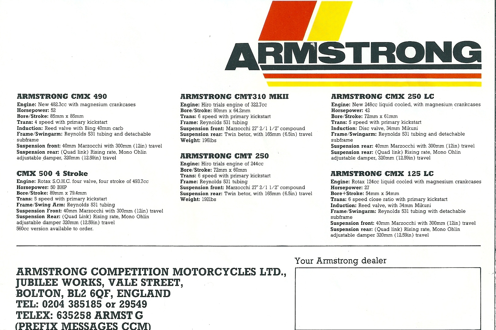 CMT310 Mk.2 specs